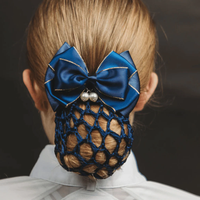 Classic Bow & Bun Cover, Clip, Pearls, Bag *new