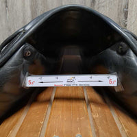 17" MW *5.5 Prestige Dressage, Shiny Black Cover, XLg Front Blocks, Wool Flocking, Flaps 16.75" L x 10"W Serial #: 17 33 355 061