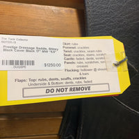 17" MW *5.5 Prestige Dressage, Shiny Black Cover, XLg Front Blocks, Wool Flocking, Flaps 16.75" L x 10"W Serial #: 17 33 355 061