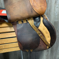 17 MW *5.25 Passier Baum All Purpose, 2 Billet Guards, Wool Flocked, Long Med Front Pencil Blocks, Flaps: 15"L x 13"W Serial #: 175309