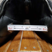 17.5 Adj *set M/W Schleese Ostergaard Dressage Saddle, Brown Vinyl Cover, Xlg Front Changeable Blocks, Wool Flocked, Rear Gusset Panels, Flaps: 17"L x 12" W Serial #: 2658 GOH0900