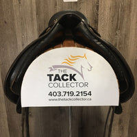 17" Med *4.25" Collegiate Dressage, 2 Billet Guards, Foam Panels, Sm Front Pencil Blocks, Flaps: 17"L x 12"W Serial #: 6528