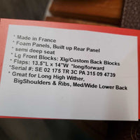 17.5 MW *5.5" CWD SE02 Close Contact, 2 Billet Guards, Red CWD Cover, Foam Panels, Lg Front Blocks, Xlg/Custom Back Blocks, Flaps: 13.5"L x 14"W Serial #: SE 02 175 TR 3C PA 315 09 4739