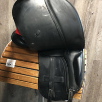 $ REDUCED!!! 18 MW *5 Albion Legend K2 Dressage Saddle, Red Albion Fleece Cover, Black Leather Cantle Cover, Wool Flocking, Front & Rear Gusset Panels, Lg Front Blocks, Flaps: 16.75"L x 12.5"W Serial #: 315 18 68981