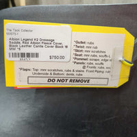 $ REDUCED!!! 18 MW *5 Albion Legend K2 Dressage Saddle, Red Albion Fleece Cover, Black Leather Cantle Cover, Wool Flocking, Front & Rear Gusset Panels, Lg Front Blocks, Flaps: 16.75"L x 12.5"W Serial #: 315 18 68981