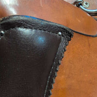 16" *1/Med (high wither/Wide ribs)Tucker Endurance Saddle, 2 Leather Latigos, 4 billets, 4 leather ties, Pr Leather Hobbles & Stirrups, Wool Felt Panels, Angled Rear Billet, Adjustable Position In-Skirt Rigging Serial: 159-540-7134-21 20134111
