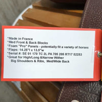 17" M *4.75" CWD SE01 Close Contact, 2 Billet Guards, Red CWD Cover, Med Front & Back Blocks, Foam Panels, Flaps: 14.25"l x 13.5"w Serial #: SE 01 170 TC 2L PA 705 205 RT17 52253