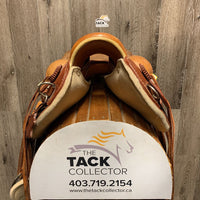 14" Talabarteria Trail Saddle - Made in Colombia - 2 stirrups, fenders & hobble straps, Leather Front & Back Cinch & Billets (4), Crupper *NOT RECOMMENDED for RIDING USE - DISPLAY ONLY