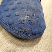 Pr Closed Boots, velcro *gc, clean, thick film/residue, hairy velcro, mnr dirt?/stains, torn
