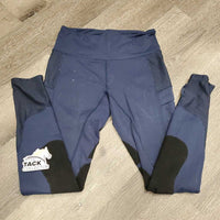 Riding Tight Breeches, 2 Thigh Pockets *gc, curled waist, linty, v.hairy, faded, seams: rubs & thin stitching