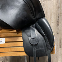 17.5 W *5.5" Hulsebos Zadels WB4 Dressage Saddle, Xlg Front Block, Wool Flocking, Lg Rear Gusset Panel, Shoulder Relief Panels, Flaps: 17.5"L x 12"W Serial #: 17.5 W 29 03 410 WB4