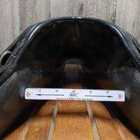 17 *set wide/xw 6" Schleese Jane Savoie Dressage, Wool Flocked, Med Front Blocks, Rear Gusset Panels, Flaps: 16"L x 12"W Serial #: 2-17 2484H0600