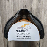 17 *set wide/xw 6" Schleese Jane Savoie Dressage, Wool Flocked, Med Front Blocks, Rear Gusset Panels, Flaps: 16"L x 12"W Serial #: 2-17 2484H0600