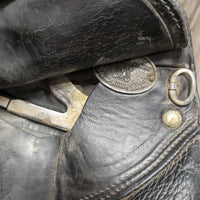 17 *set wide/xw 6" Schleese Jane Savoie Dressage, Wool Flocked, Med Front Blocks, Rear Gusset Panels, Flaps: 16"L x 12"W Serial #: 2-17 2484H0600