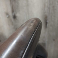 17.5 XW *MW (Wither *5.25") Sankey Dressage Saddle, Black Fleece Sankey Cover, XLg Velcro Front Blocks, Wool Flocking, Front & Rear Gusset Panels, Flaps: 16"L x 12.5"W Serial #: 0406714 17 1/2 XW