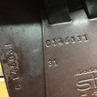 17.5 MW *5.25" Stubben Genesis VSD All Purpose, 2x Billet Guards, Stubben Navy Saddle Cover, Wool Flocking, Rear Gusset Panels, Flaps: 15"L x 13.5"W Serial # C146031 31