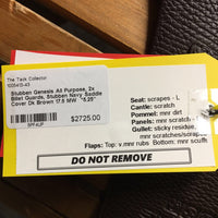 17.5 MW *5.25" Stubben Genesis VSD All Purpose, 2x Billet Guards, Stubben Navy Saddle Cover, Wool Flocking, Rear Gusset Panels, Flaps: 15"L x 13.5"W Serial # C146031 31