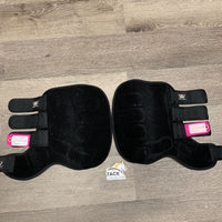 Pr Closed Neoprene "Training Wraps" Boots, velcro *like new/xc, v.mnr hair