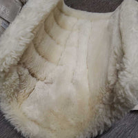 Pr Closed Boots, Fleece Lined, velcro *gc, clean, v.stained, mnr clumpy edges, hairy velcro, inner thin spots