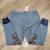 Euroseat Schooling Breeches, Pockets *vgc, v.stained seat & legs, mnr snags