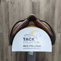 17.5 M *5" JA Saddlery Close Contact, 2 Billet Guards, Foam Panels, Med/Lg Front & Back Blocks, Flaps: 13.5"L x 13.5"W