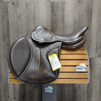 17.5 M *5" JA Saddlery Close Contact, 2 Billet Guards, Foam Panels, Med/Lg Front & Back Blocks, Flaps: 13.5"L x 13.5"W