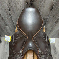 17.5 M *5" JA Saddlery Close Contact, 2 Billet Guards, Foam Panels, Med/Lg Front & Back Blocks, Flaps: 13.5"L x 13.5"W