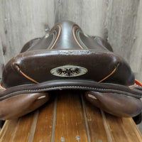 17.5 M *5" JA Saddlery Close Contact, 2 Billet Guards, Foam Panels, Med/Lg Front & Back Blocks, Flaps: 13.5"L x 13.5"W