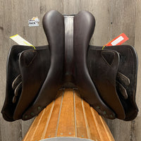 17.5 MW *5.25" Equipe Expression Close Contact, 2 Billet Guards, Blue Equipe Cotton Cover, upgraded calf leather, Felt Panels, Med Front & Back Blocks, Flaps: 13.5"L x 13"W Serial #: 17.5 N 3500099 JEXES +2 +1