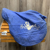 17.5 MW *5.25" Equipe Expression Close Contact, 2 Billet Guards, Blue Equipe Cotton Cover, upgraded calf leather, Felt Panels, Med Front & Back Blocks, Flaps: 13.5"L x 13"W Serial #: 17.5 N 3500099 JEXES +2 +1