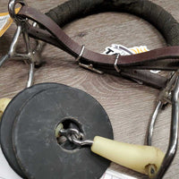 LS Hackabit, Leather Chin Strap, Bit Guards *vgc, mnr dirt, cloth wrapped noseband