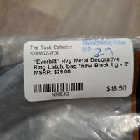 "Everbilt" Hvy Metal Decorative Ring Latch, bag *new