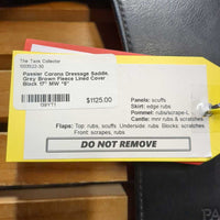 17" MW *5" Passier Corona Dressage Saddle, Pommel Strap, Grey/Brown Cover, Lg Front Block, Wool Flocking, Rear Gusset Panels, Flaps: 17"L x 12.5"W Serial #: 17049091