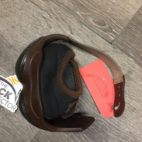 1 ONLY Right Heel Boot *gc, clean, faded, stretched & torn elastic, marker, stains, seam rubs, chips, frayed & hairy velcro