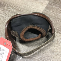 1 ONLY Right Heel Boot *gc, clean, faded, stretched & torn elastic, marker, stains, seam rubs, chips, frayed & hairy velcro