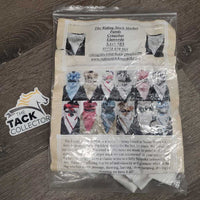 Satin Stock Tie, bling, attached velcro collar, bag *new