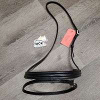 Dressage Crank Noseband, Flash *NO Chin strap - buckles, like new, mnr stain