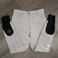 Euroseat Breeches *gc, stains, pilly lining, discolored seat & legs, snags