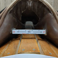 17.5" M *5" Exselle Evolution Dressage Saddle, Suede Seat & Knee Rolls, Lg - Long Exterior Front Blocks, Wool Flocking, Rear Gusset Panels, Flaps: 17"L x 13"W Serial # 0123 EX9 3 293 175