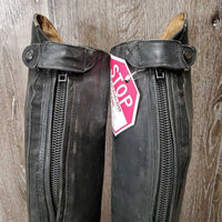 Field Boots, zips *gc, dirty, rubs, scuffs, faded R: thin/holey edges