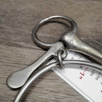 Dexter Ring Bit, half cheek *gc/fair, dirty, bent ring, residue, scratches, stains