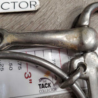 Dexter Ring Bit, half cheek *gc/fair, dirty, bent ring, residue, scratches, stains