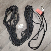 Cotton Rope Hay Net, Double Ended Snap *gc, clean, mnr dirt & hay