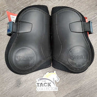 Hind Boots, sliding lock closure *gc, clean, residue, scratches, marker, older, mnr hairy, rubs &pills