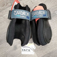 Hind Boots, sliding lock closure *gc, clean, residue, scratches, marker, older, mnr hairy, rubs &pills