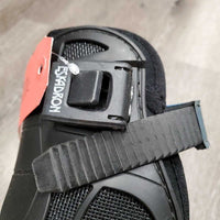 Hind Boots, sliding lock closure *gc, clean, residue, scratches, marker, older, mnr hairy, rubs &pills