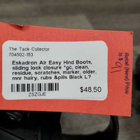 Hind Boots, sliding lock closure *gc, clean, residue, scratches, marker, older, mnr hairy, rubs &pills