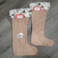 2 Tall Fleece Boot Liner - Socks *vgc, clean, mnr rubs, pills & hair, sticker residue