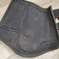 Closed Front & Hind Boots, velcro *gc, faded, clean, rubs, threads, holey edge, stain