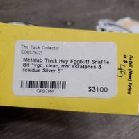 Thick Hvy Eggbutt Snaffle Bit *vgc, clean, mnr scratches & residue